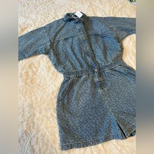American Eagle Denim Romper